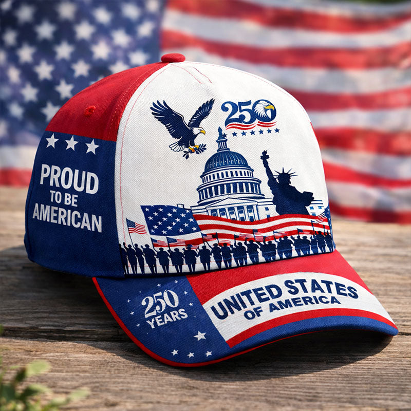 USA 250th Anniversary Commemorative Baseball Cap