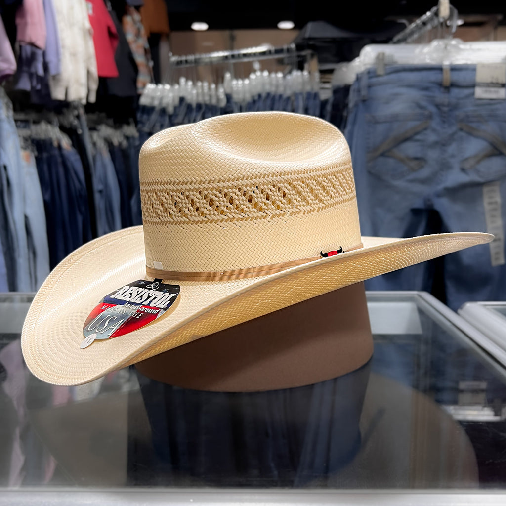 Resistol Men's 20X Wildfire Straw Hat. Natural Tan