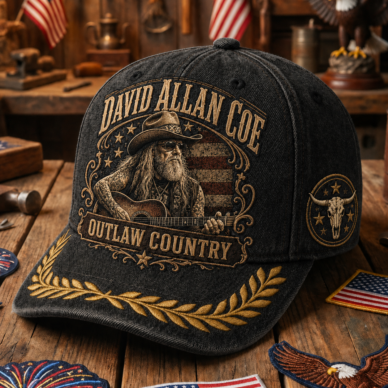🏆Flash Sale 60% OFF -David Allan Coe Outlaw Country Legend Commemorative Cap