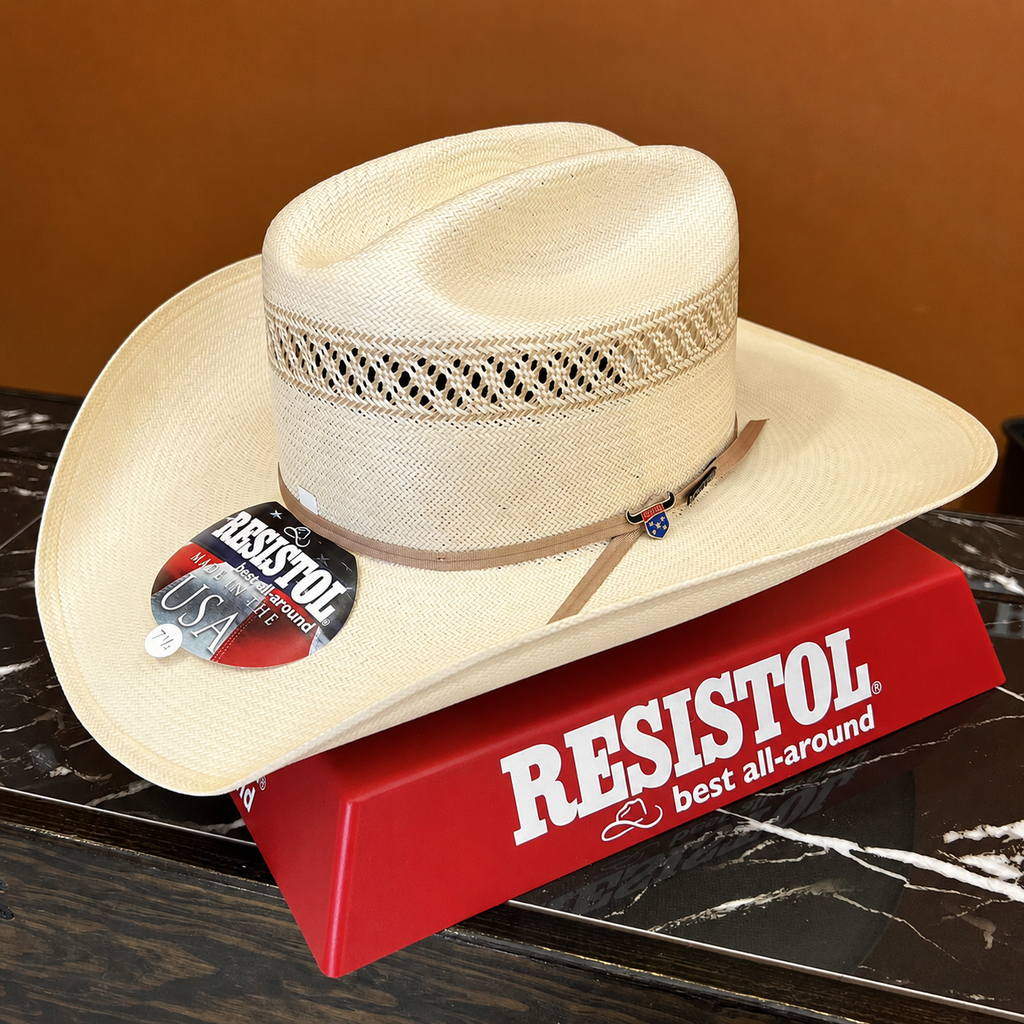 Resistol Men's 20X Wildfire Straw Hat. Natural Tan
