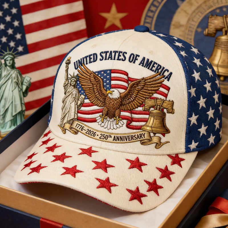 US 250th Anniversary  Printed Casual Hat