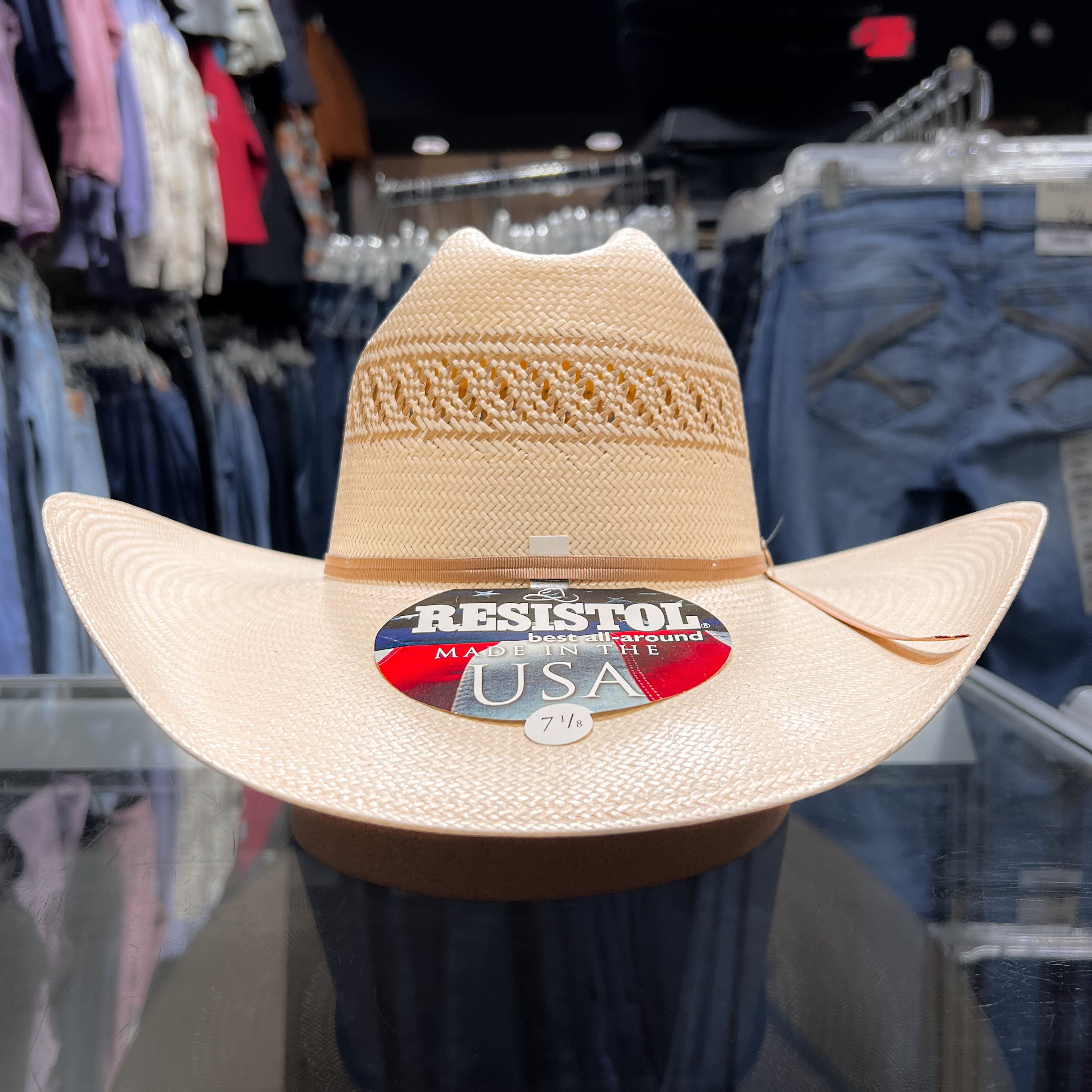 Resistol Men's 20X Wildfire Straw Hat. Natural Tan