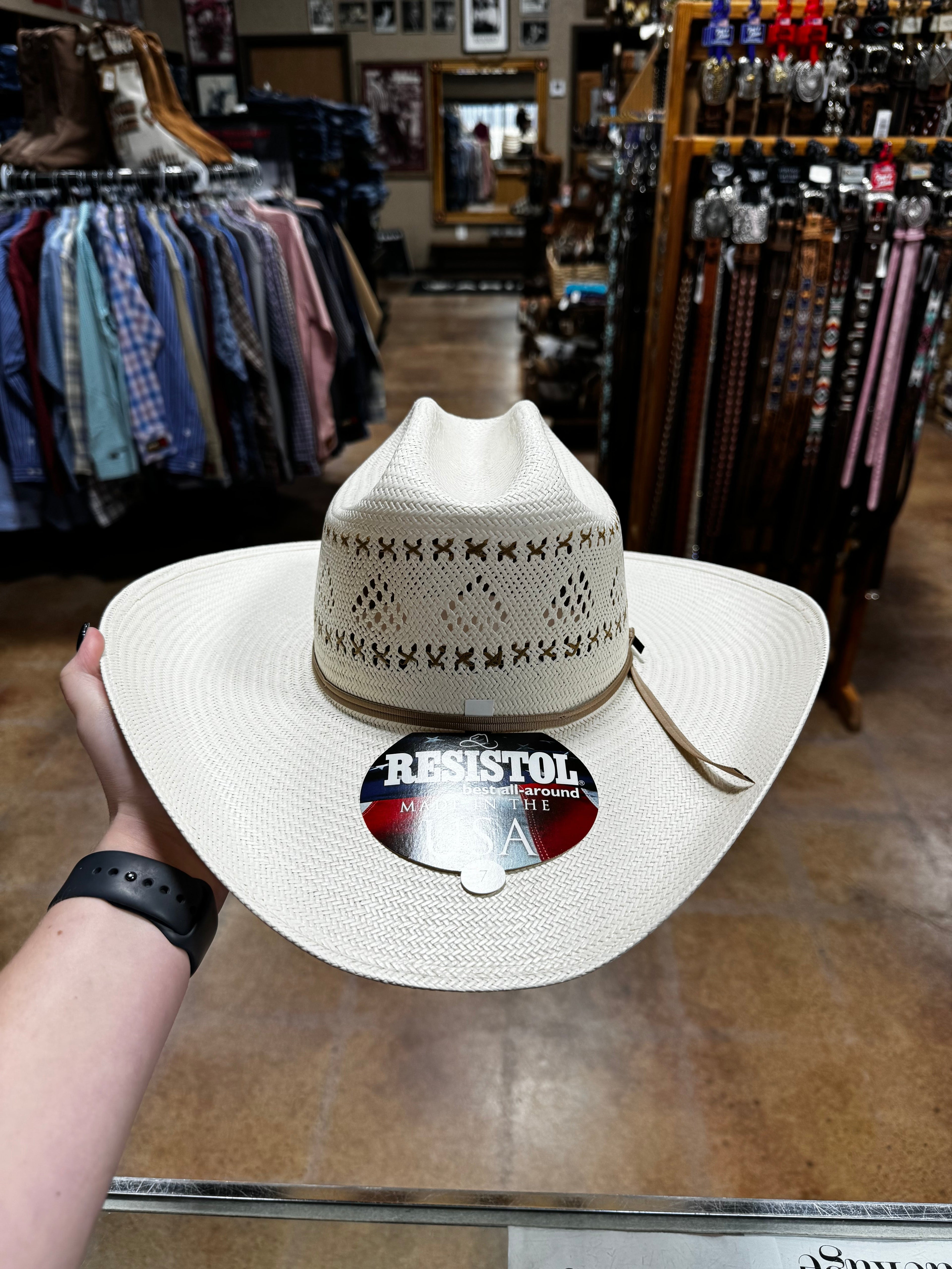 American Texas-company  Black Ridge Straw Hat
