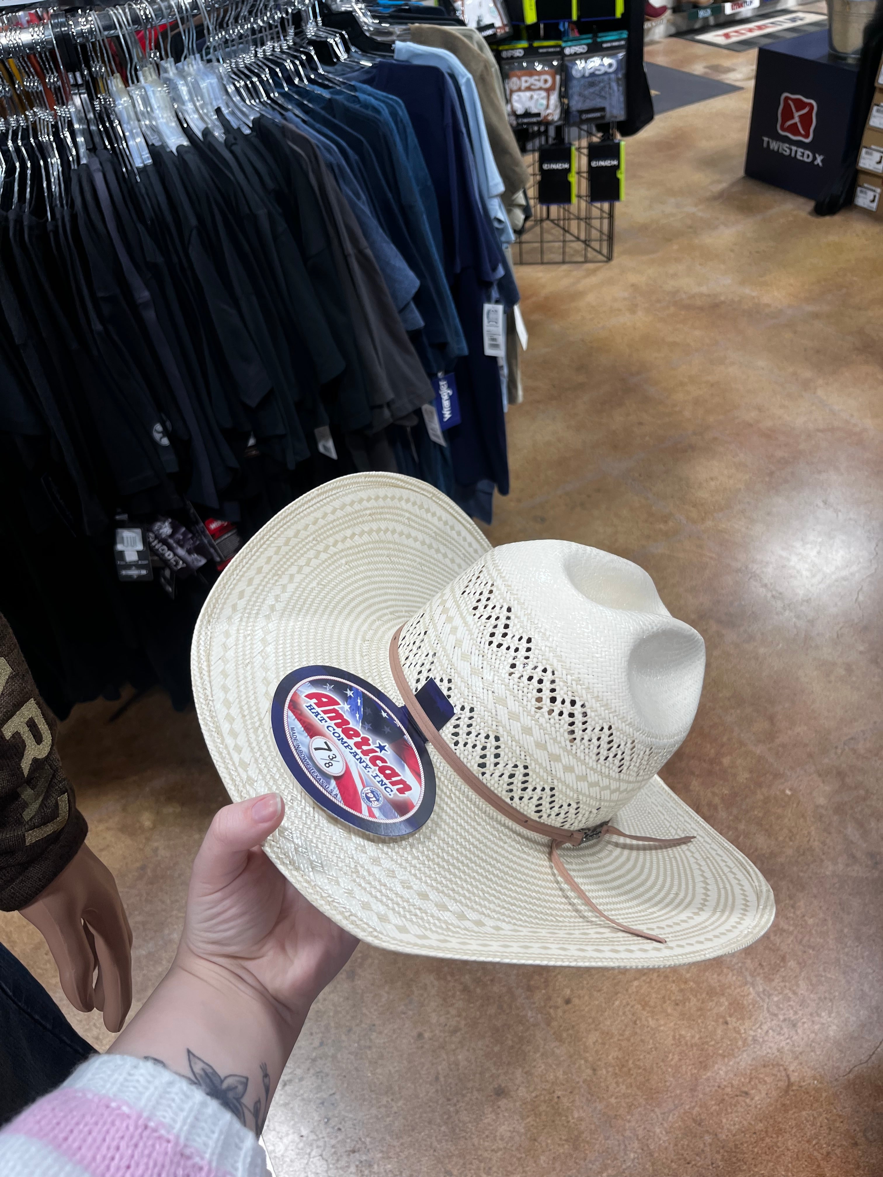 American Texas-company straw hat (6900)