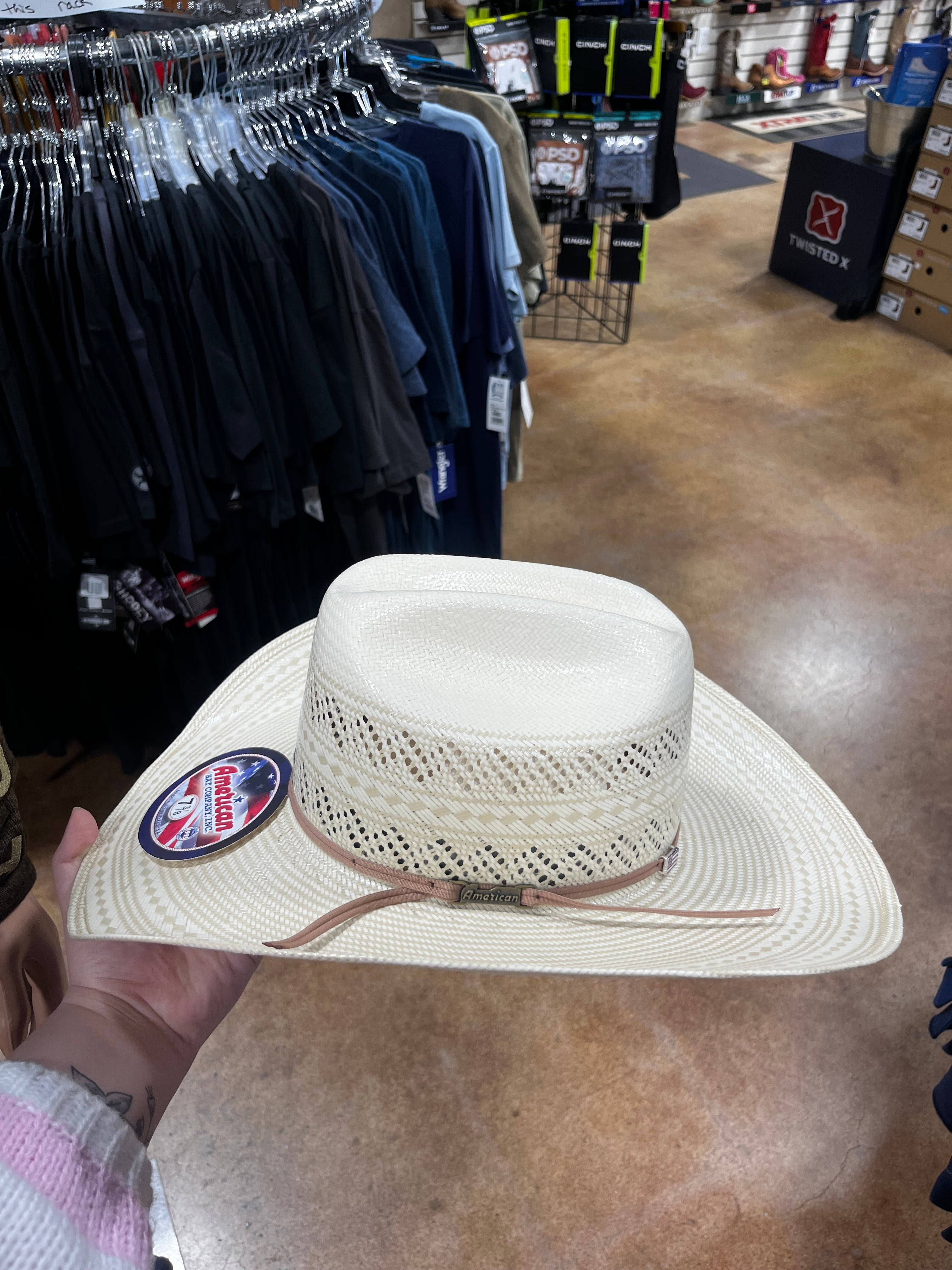 American Texas-company straw hat (6900)