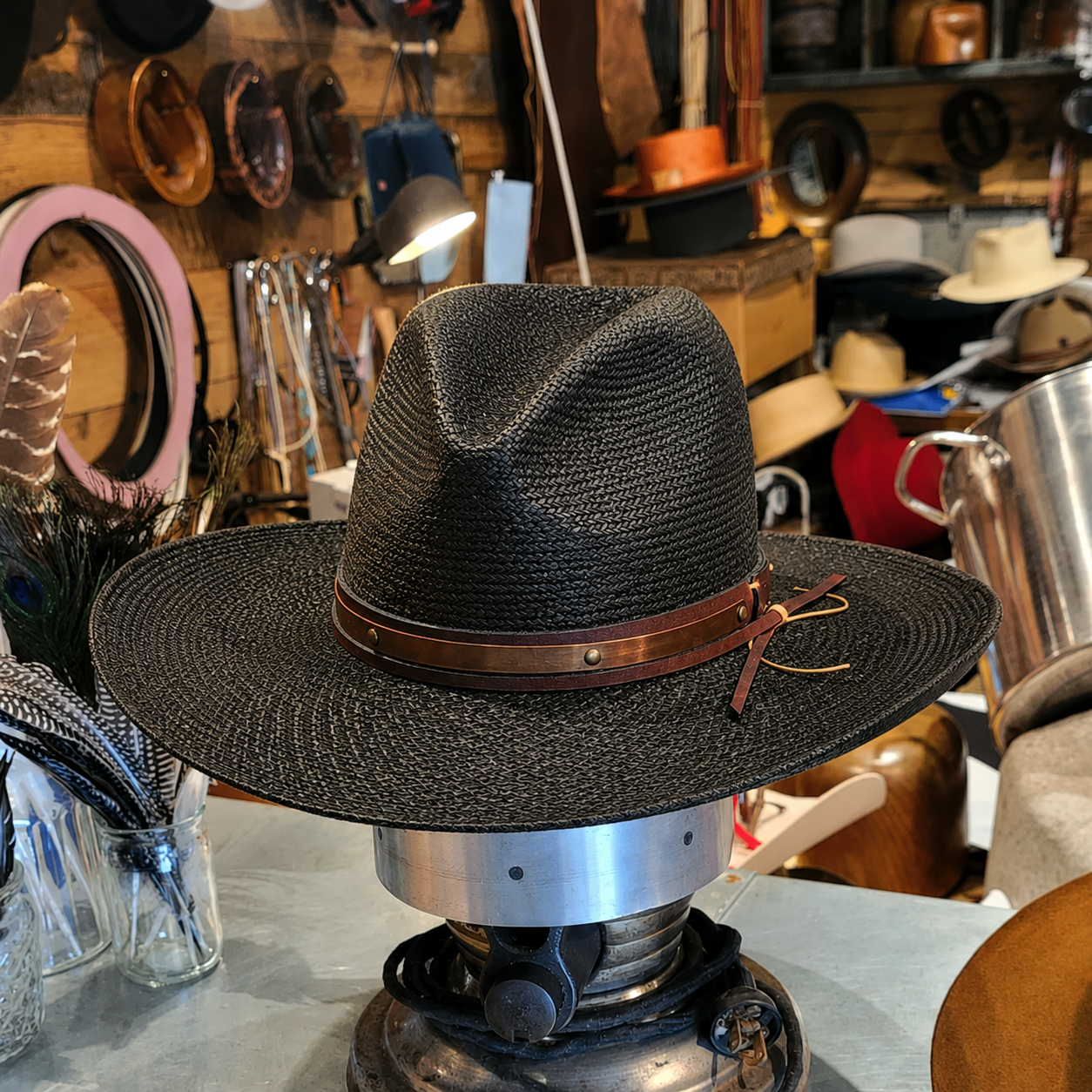 Handmade Vintage Montana Gus Straw Hat