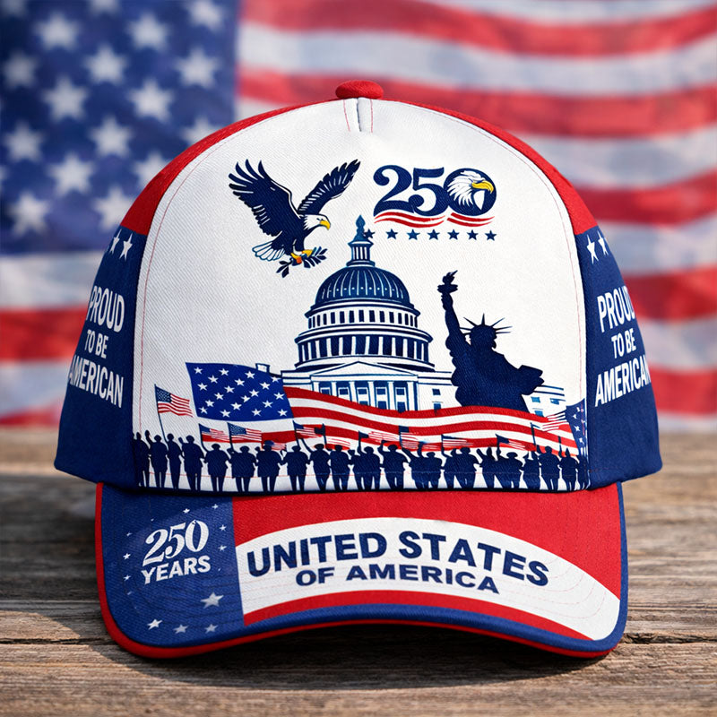USA 250th Anniversary Commemorative Baseball Cap