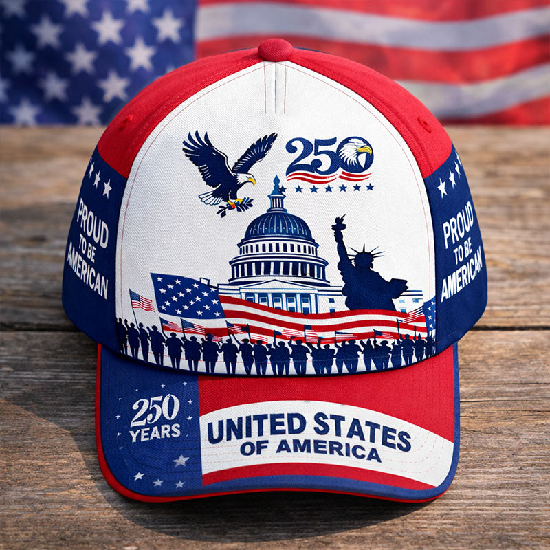 USA 250th Anniversary Commemorative Baseball Cap