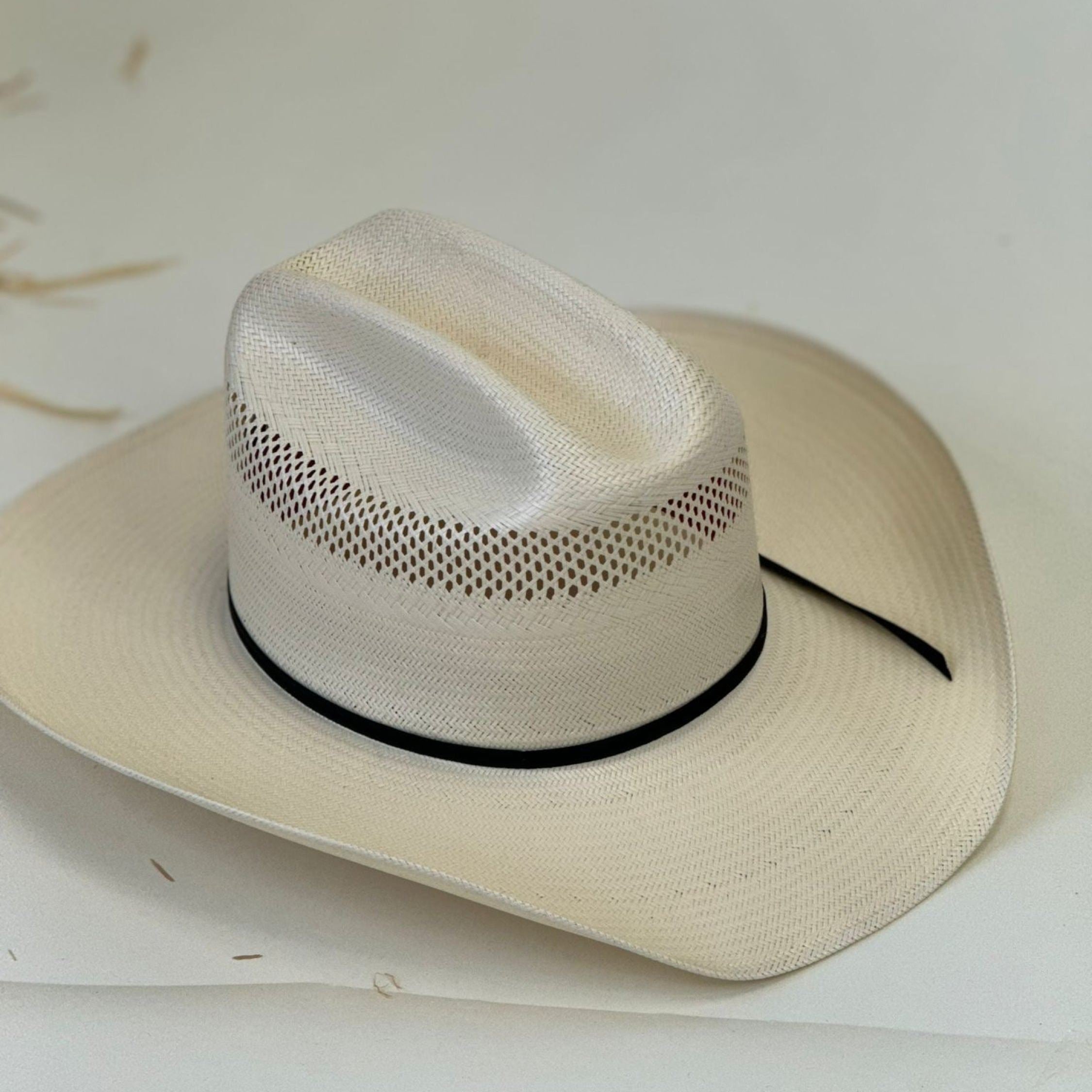 RES George Straight 10x Colt Cowboy Straw Hat With Feather