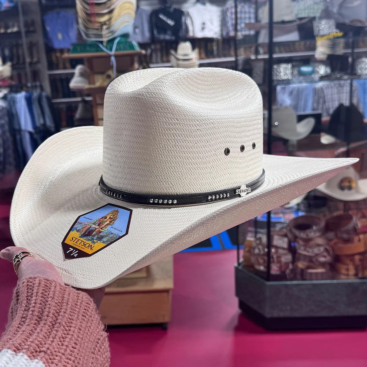 BLAZING SUN STRAW WESTERN COWBOY HAT
